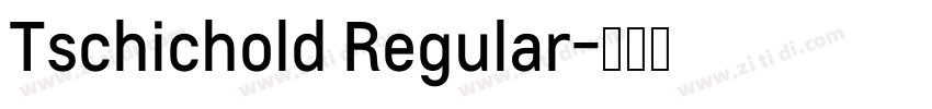 Tschichold Regular字体转换